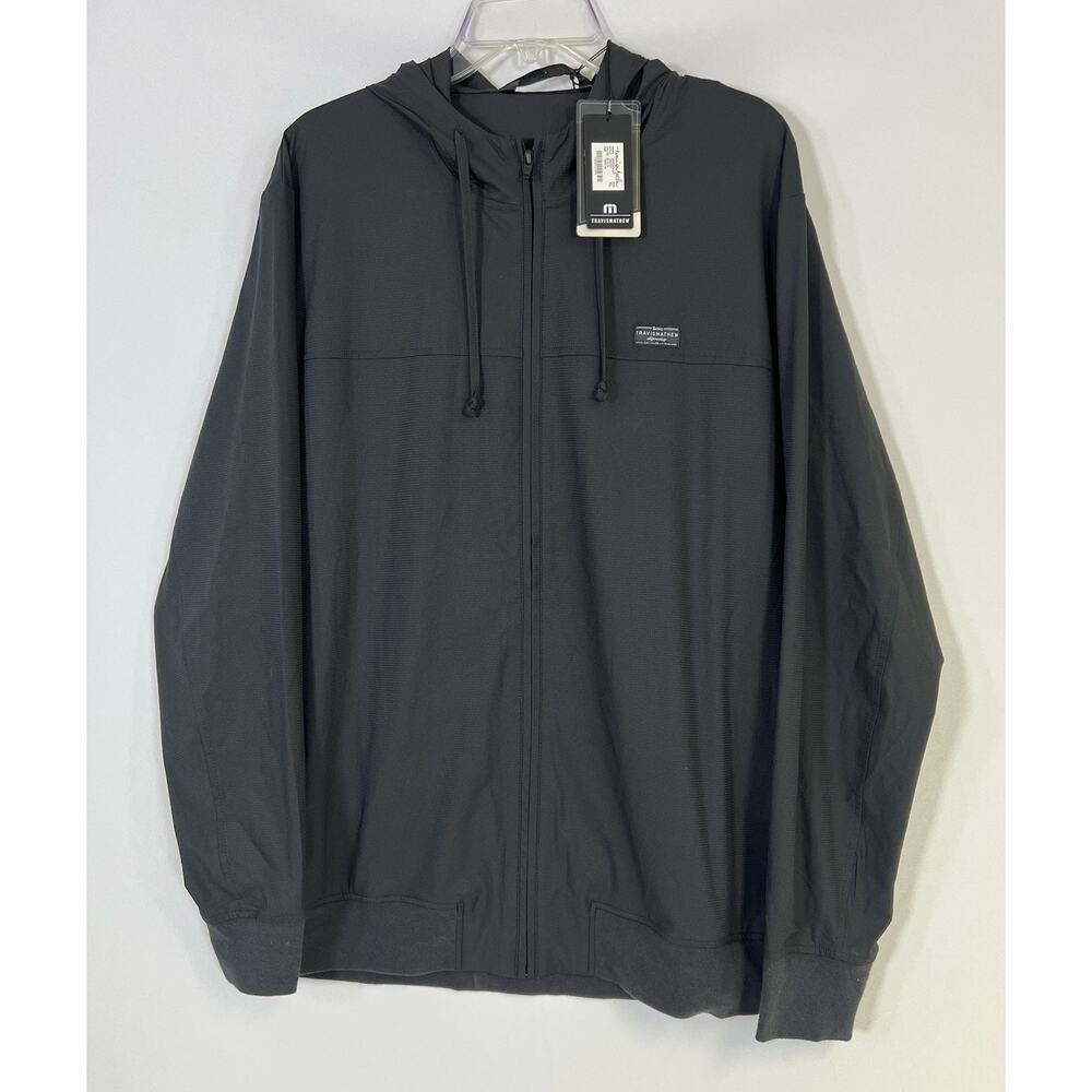 NWT Travis Mathew Heater Series Wanderlust Full Zip Jacket Black Mens XL - Picture 4 of 10